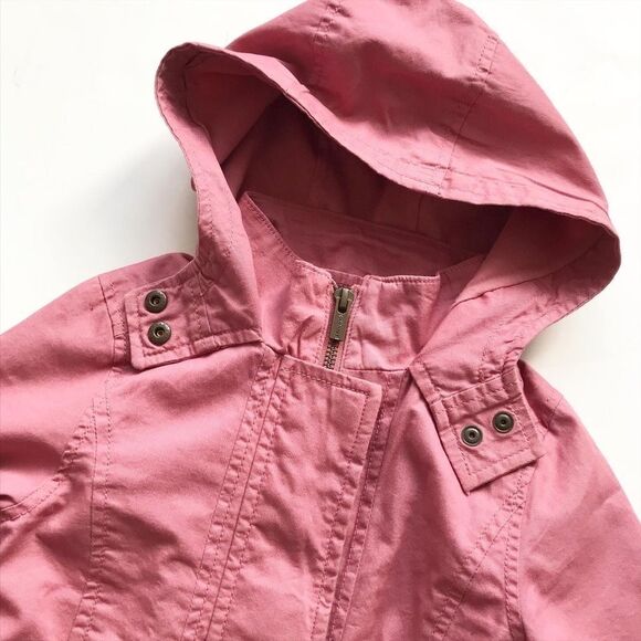 Old Navy pink hooded peplum  jacket EUC 3T - Picture 2 of 6